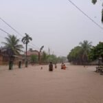 Kondisi Banjir di Koto XI Tarusan Kabupaten Pesisir Selatan, Senin (23/11)